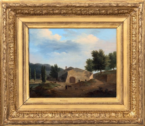  Landscape on the farm, attributed to Jean-François DEMAY (1798–1850)