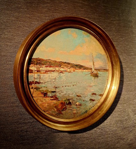 Alfred CASILE (1848-1909) - Bord de mer près de Marseille - 