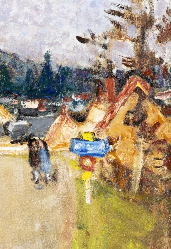 20th century - Pierre-Eugène Montézin (1874-1946) / Leaving the village