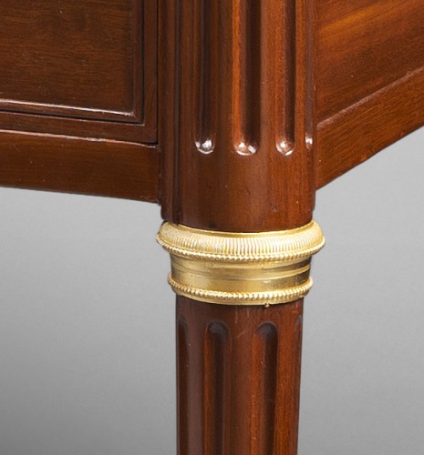 Cuban mahogany Cylindre desk - Furniture Style Louis XVI