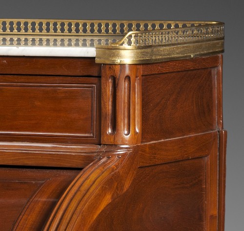 Cuban mahogany Cylindre desk - 