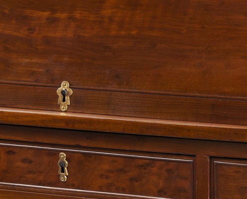 Louis XVI - Cuban mahogany Cylindre desk