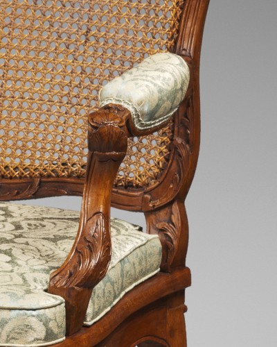 Sièges Fauteuil & Bergère - Importante suite de quatre fauteuils à la reine, début de l’époque Louis XV