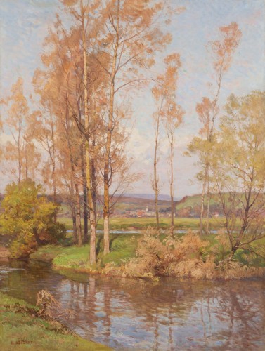 Emile Isenbart (1846-1921) - Bord de rivière dans le Doubs