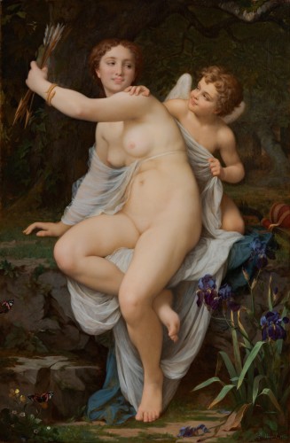 Pierre Honoré HUGREL (Bor, i, 1827) Vénus and Cupidon