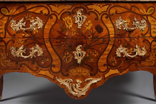 Commode aux Oiseaux Chef d’œuvre de Joseph SCHMITZ - Mobilier Style Louis XV