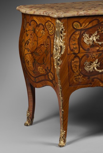 Mobilier Commode - Commode aux Oiseaux Chef d’œuvre de Joseph SCHMITZ