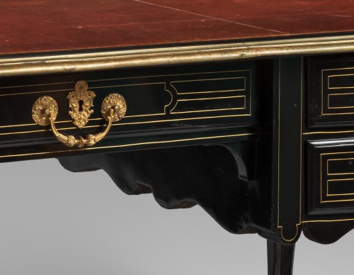 Furniture  - Large ebony and blackened pearwood desk, Paris circa 1710 - 1720 