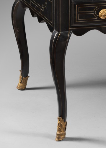 18th century - Large ebony and blackened pearwood desk, Paris circa 1710 - 1720 