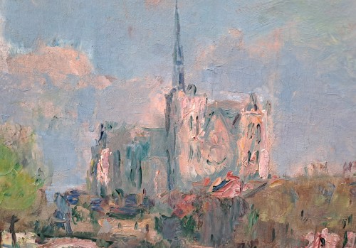 Albert Lebourg (1849-1928)  La Cathédrale d’Amiens - Paintings & Drawings Style 