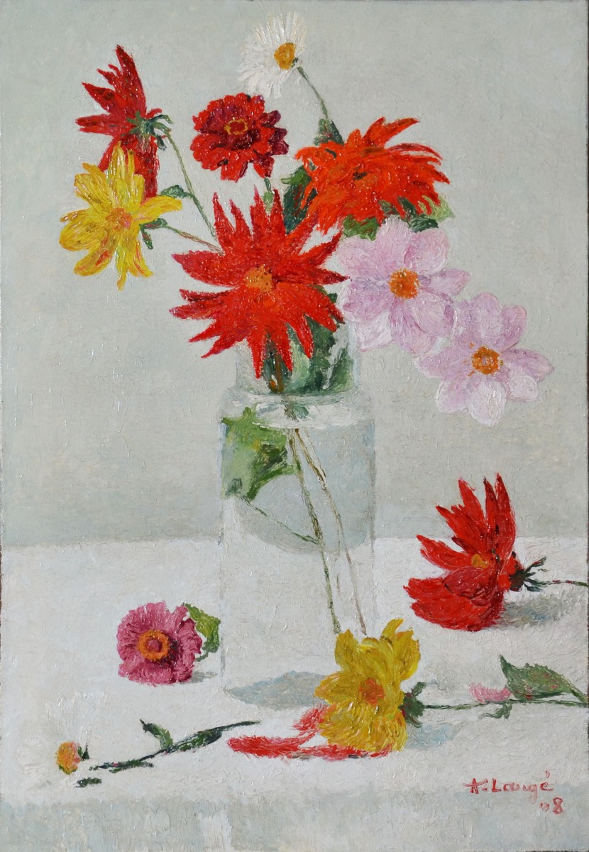 Fleurs Dans Un Vase 1908 Achille Laugé 1861 1944 Xxe Siècle N