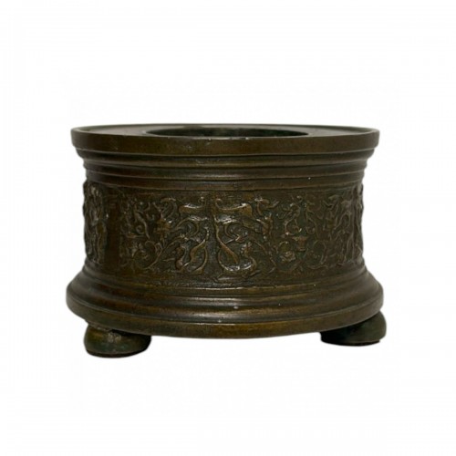 17th-century bronze inkwell