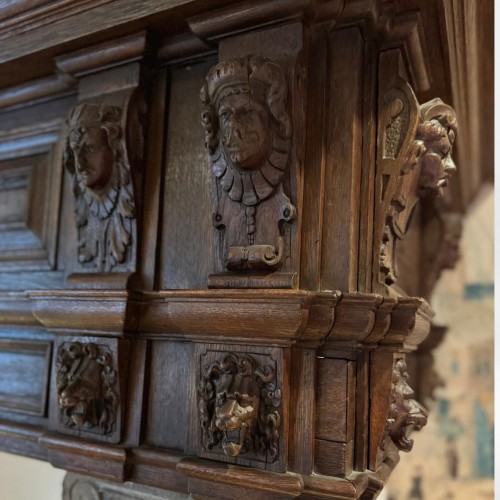 17th-century antique fireplace Amsterdam Renaissance - Architectural & Garden Style Louis XIII