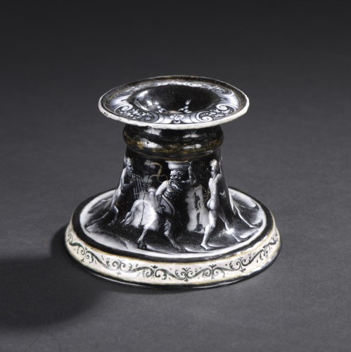 Attribuée à Pierre REYMOND (1513-1584) - Salière en émail peint de Limoges - Renaissance