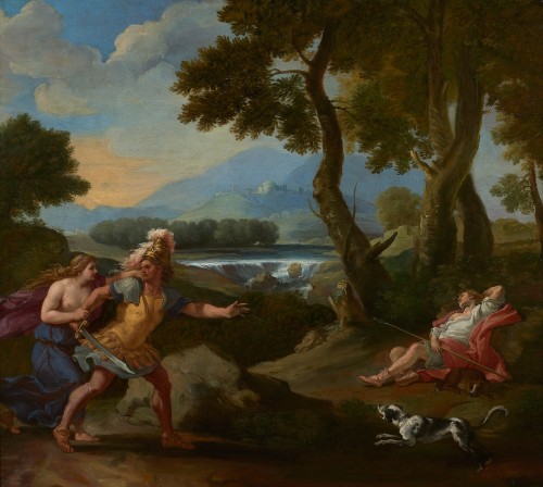 Guillaume COURTOIS (1628-1679) - Venus, Mars & Adonis