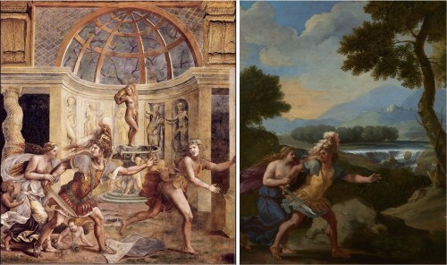 Paintings & Drawings  - Guillaume COURTOIS (1628-1679) - Venus, Mars &amp; Adonis