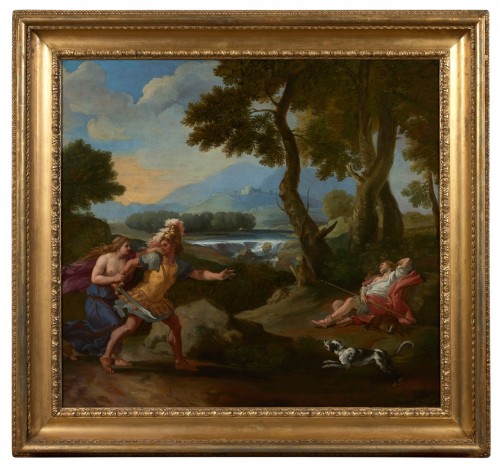 Guillaume COURTOIS (1628-1679) - Venus, Mars &amp; Adonis - 