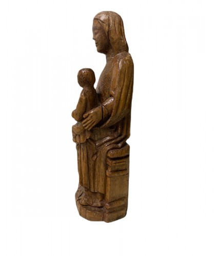 Vierge à l'enfant en majesté, 13e siècle - Art sacré, objets religieux Style Moyen Âge