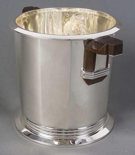 Puiforcat – Art deco solid silver Champagne bucket XXe - Art Déco