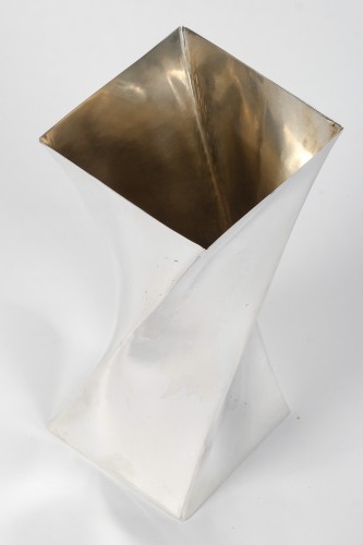 B. Zanovello – Solid silver vase “Montecarlo” Italy 20th century - 50