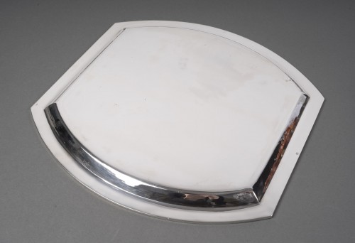 Art Déco - Ravinet d&#039;Enfert - Square dish in solid silver, Art Deco period