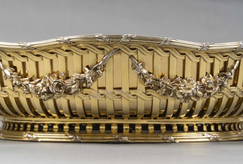 Boin Taburet - Louis XVI style in silver gilt planter circa 1860 - silverware & tableware Style Napoléon III