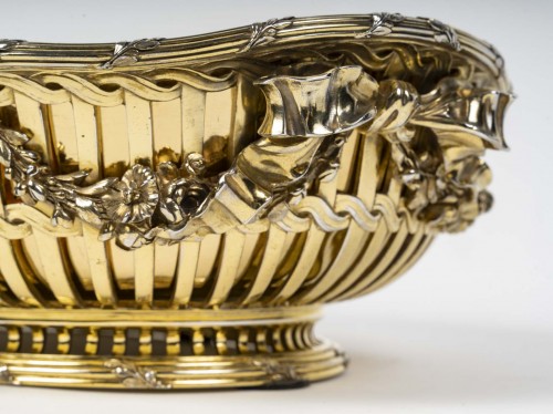 Boin Taburet - Louis XVI style in silver gilt planter circa 1860 - Napoléon III