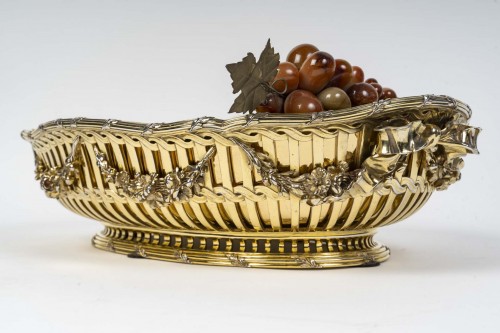 Napoléon III - Boin Taburet - Louis XVI style in silver gilt planter circa 1860