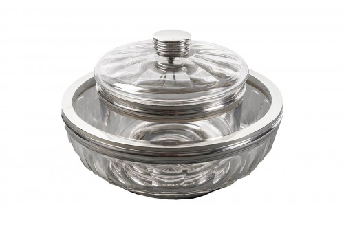 Baccarat – Caviar bowl in cut crystal circa 1930