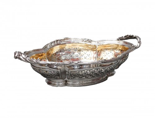 Cardeilhac - Fruit Basket in Solid Silver 19th Century