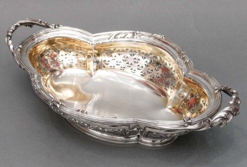 Antiquités - Cardeilhac - Fruit Basket in Solid Silver 19th Century