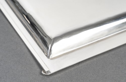 20th century - Cardeilhac – Solid silver square dish, Art Deco period