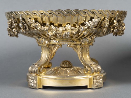 Bointaburet - Pair of vermeil cups 19th century - silverware & tableware Style Napoléon III