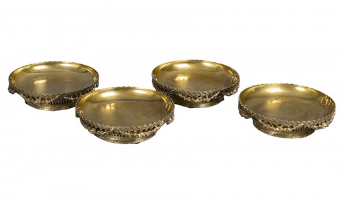 Boin Taburet – Set of 4 19th century vermeil cups