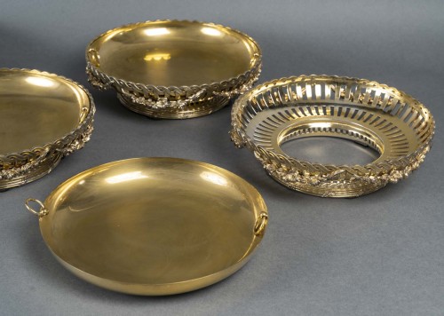 19th century - Boin Taburet – Set of 4 19th century vermeil cups