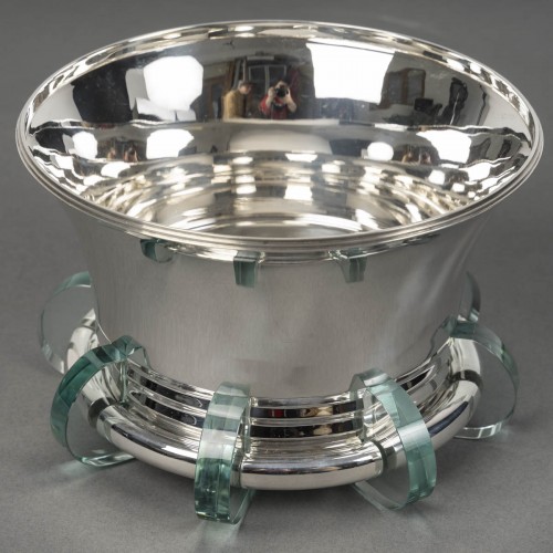 Jean E. Puiforcat  – 20th century solid silver centerpiece - silverware & tableware Style 50