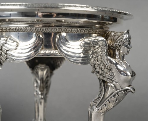 Gustave ODIOT – Paire de coupes argent et cristal Baccarat XIXé - Emmanuel Redon Silver Fine Art