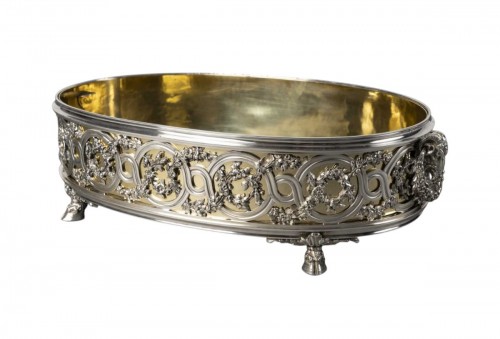 Froment Meurice - Important solid silver centerpiece in three parts 19th 