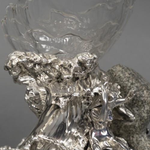 silverware & tableware  - Silver centerpiece “The Wave” by Auger successor of Froment Meurice XXe