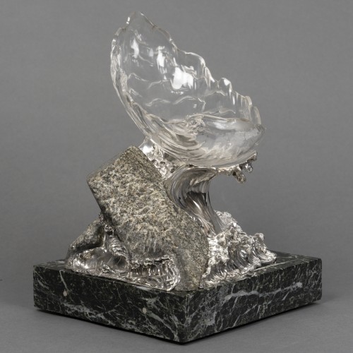 Silver centerpiece “The Wave” by Auger successor of Froment Meurice XXe - 