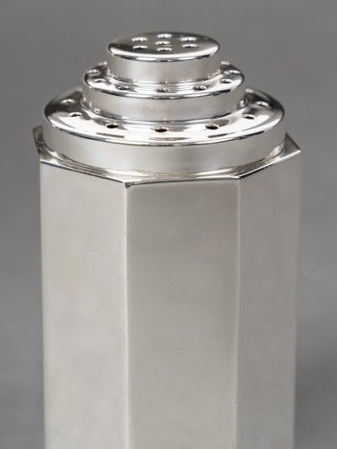 olier &amp; caron - Solid Silver Salt Shaker Period 1930 - Art Déco