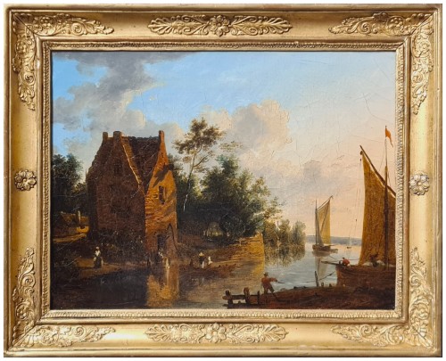 River Landscape, Victor de Grailly (1804-1889)