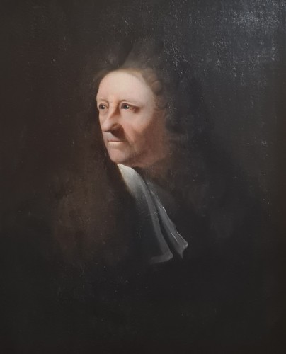 Portrait d’un Magistrat, Ecole française du XVIIe siècle attribué à Robert le Vrac de Tournières ( 1667 - 1752 ) - Tableaux et dessins Style 