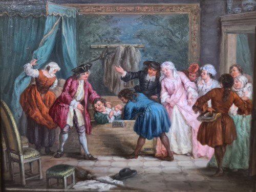 Paire d'une scène de genre, attribué à Etienne Jeaurat (1699-1789) - Galerie Eric Beaumont