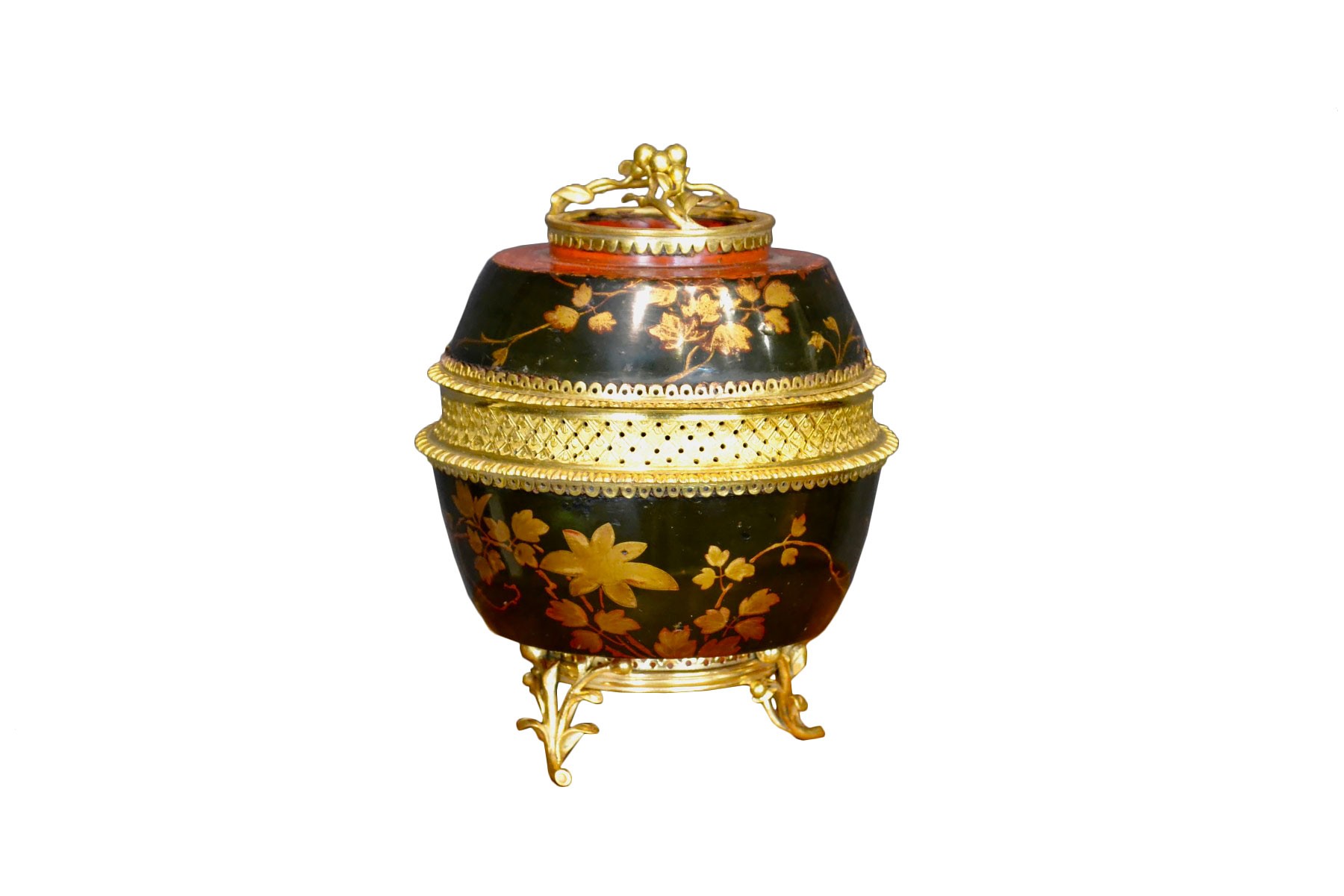 Potpourri bowl with cover (one of a pair), Japanese with French mounts