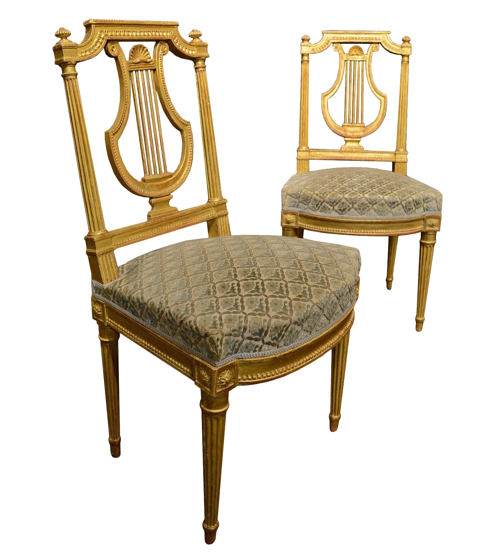 A pair of Louis XVI period chairs - Ref.107417