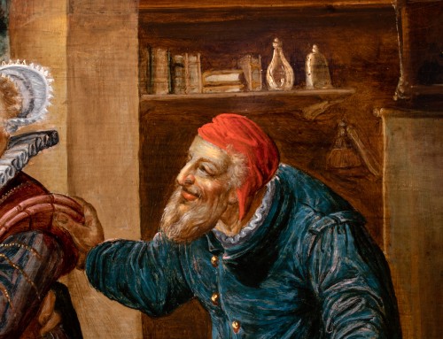 Tableaux et dessins Tableaux XVIe siècle - La proposition. École des Pays-Bas fin du XVIe siècle