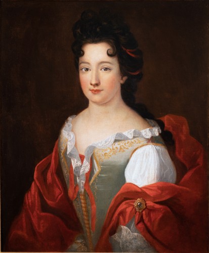 Tableaux et dessins Tableaux XVIIe siècle - Portrait d’une jeune dame de qualité, atelier de François de Troy