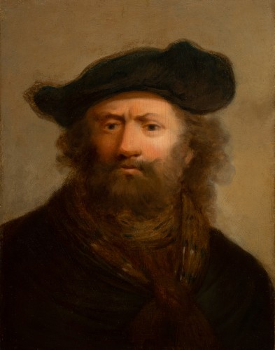 Paintings & Drawings  - 17th century Dutch school, Portrait of a young man in a beret