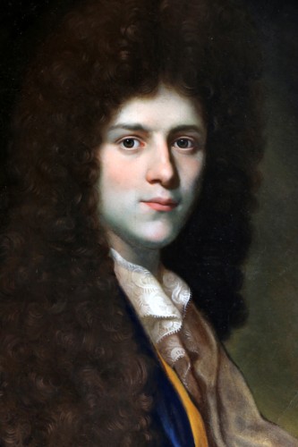 Portrait d’un jeune aristocrate, époque fin XVIIe siècle - Tableaux et dessins Style Louis XIV